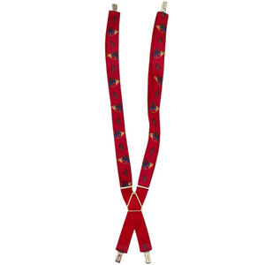 Men's Unbranded Red Suspenders One Size